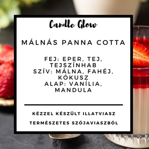 Málnás Panna Cotta Illatviasz 100% természetes szójaviaszból - otthon & életmód - gyertya, illat, aroma - aromalámpa - Meska.hu