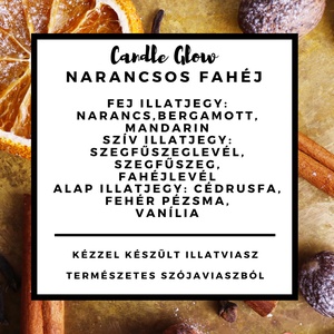 Narancsos fahéj Illatviasz 100% természetes szójaviaszból - otthon & életmód - gyertya, illat, aroma - aromalámpa - Meska.hu