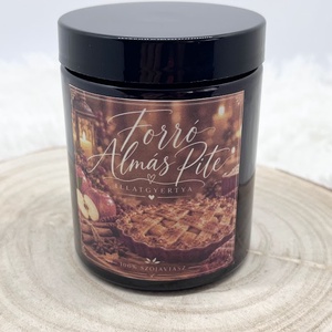 Forró almás pite illatgyertya - otthon & életmód - gyertya, illat, aroma - gyertya - Meska.hu