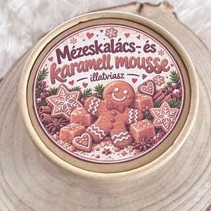 Mézeskalács- és karamell mousse illatviasz - karácsony - karácsonyi lakásdekoráció - karácsonyi illatgyertya, mécses - Meska.hu