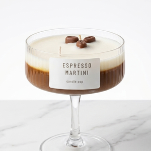 Espresso Martini illatgyertya (Kávéillatú szójaviasz gyertya), Otthon & Életmód, Gyertya, illat, aroma, Gyertya, Gyertya-, mécseskészítés, MESKA