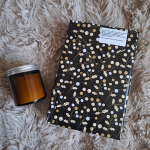 Zsákbamacska könyv és illatgyertya, Karácsony, Karácsonyi lakásdekoráció, Karácsonyi illatgyertya, mécses, Gyertya-, mécseskészítés, MESKA