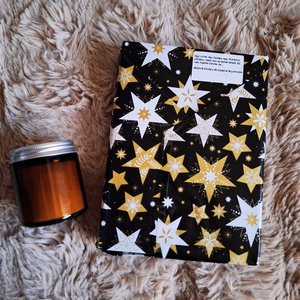 Zsákbamacska könyv és illatgyertya, Karácsony, Karácsonyi lakásdekoráció, Karácsonyi illatgyertya, mécses, Gyertya-, mécseskészítés, MESKA