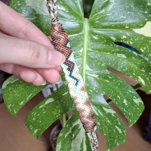 Zig-zag mintás karkötő - ékszer - karkötő - fonott karkötő - Meska.hu