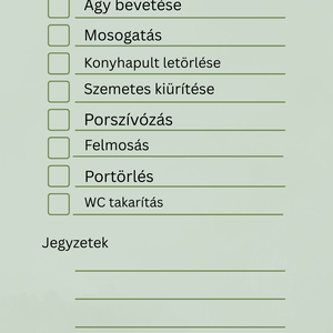 Takarítási lista - szépségápolás - mosás & takarítás - Meska.hu