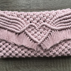 Makramé borítéktáska , Táska & Tok, Kézitáska & válltáska, Kézitáska, , MESKA