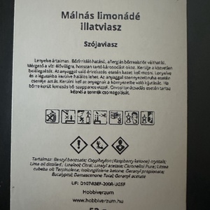 Málnás limonádé illatviasz  - otthon & életmód - gyertya, illat, aroma - illatviasz - Meska.hu