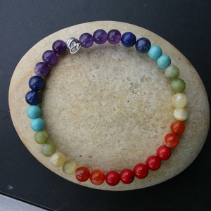 szivárvány csakra karkötő - Meska.hu