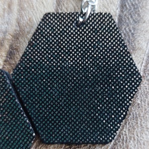 Arany-fekete bőr fübevaló, Ékszer, Fülbevaló, Lógó fülbevaló, Bőrművesség, Ékszerkészítés, MESKA