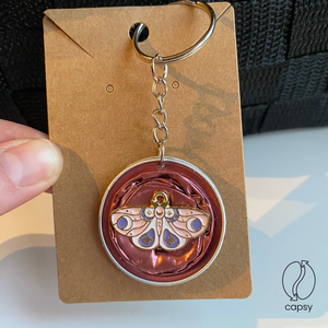 Pillangós kávékapszula kulcstartó, Táska & Tok, Kulcstartó & Táskadísz, Kulcstartó, Ékszerkészítés, MESKA