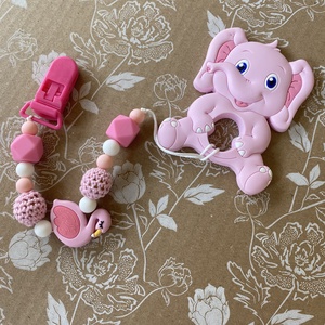 Rágcsalánc - Elefánt - játék & sport - 3 éves kor alattiaknak - rágóka - Meska.hu