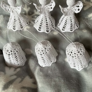 Horgolt angyalka és csengő  - Meska.hu