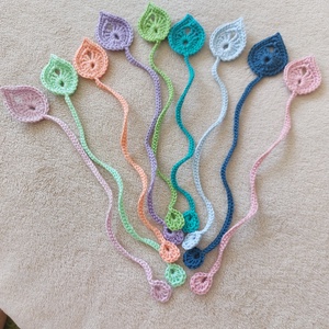 Levél alakú könyvjelző - könyv & zene - könyvjelző - Meska.hu