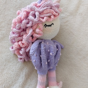 Unikornis horgolt baba - játék & sport - plüssállat & játékfigura - unikornis - Meska.hu