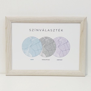 Párizs várostérkép falikép választható színben - otthon & életmód - dekoráció - kép & falikép - poszter - Meska.hu