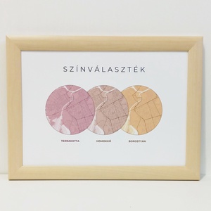 Róma várostérkép falikép választható színben - otthon & életmód - dekoráció - kép & falikép - poszter - Meska.hu