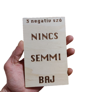 Egyedi lézerégetett szöveg nyírfa táblára - otthon & életmód - ház & kert - névtábla - Meska.hu