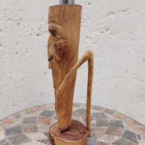 Rusztikus faragott gyertyatartó - otthon & életmód - gyertya, illat, aroma - gyertyatartó - Meska.hu