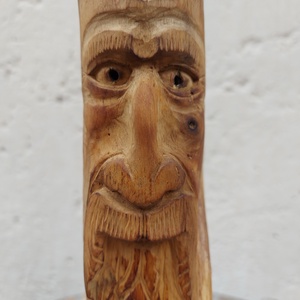 Rusztikus faragott gyertyatartó - otthon & életmód - gyertya, illat, aroma - gyertyatartó - Meska.hu