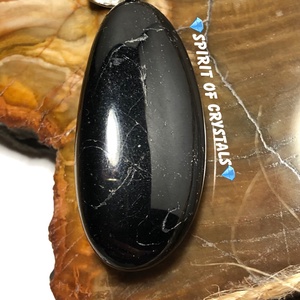 Fekete Turmalin (Sörl) NAGY amulett - Meska.hu