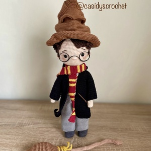 Harry Potter, horgolt baba - játék & sport - plüssállat & játékfigura - ember - Meska.hu