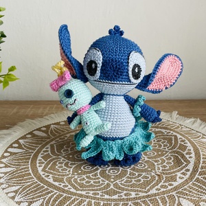 Horgolt Stitch - játék & sport - plüssállat & játékfigura - más figura - Meska.hu