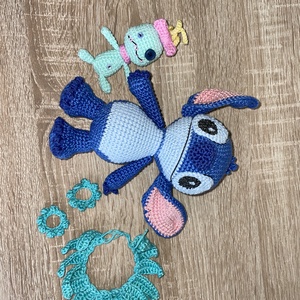 Horgolt Stitch - játék & sport - plüssállat & játékfigura - más figura - Meska.hu