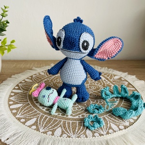 Horgolt Stitch - játék & sport - plüssállat & játékfigura - más figura - Meska.hu