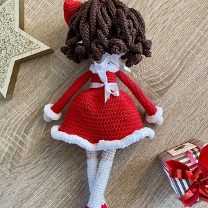 Horgolt karácsonyi baba - játék & sport - plüssállat & játékfigura - ember - Meska.hu