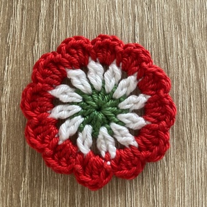 Horgolt kokárda - Meska.hu