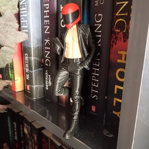 Motoros könyves polc dísz és dekor , Otthon & Életmód, Dekoráció, Asztal és polc dekoráció, Könyvszobor, Festett tárgyak, Mindenmás, MESKA