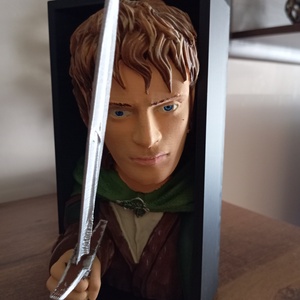 Frodó Gyűrűk ura könyvtámasz  - Meska.hu