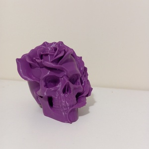 Rózsás koponya fej dísz  - otthon & életmód - dekoráció - asztal és polc dekoráció - asztaldísz - Meska.hu