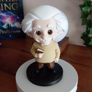 Albert Einstein szobor, Otthon & Életmód, Dekoráció, Asztal és polc dekoráció, Asztaldísz, Festett tárgyak, Mindenmás, MESKA