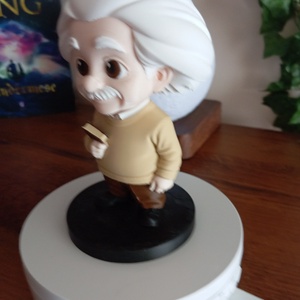 Albert Einstein szobor - otthon & életmód - dekoráció - asztal és polc dekoráció - asztaldísz - Meska.hu