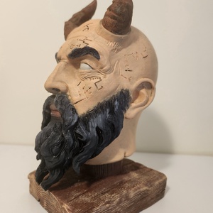 Mimir fej a God of War játékból  - otthon & életmód - dekoráció - asztal és polc dekoráció - asztaldísz - Meska.hu