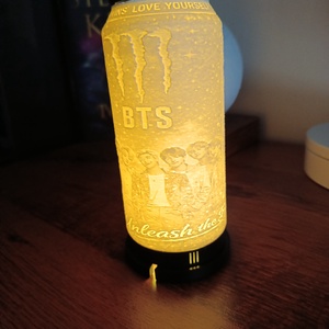 3D litofán BTS lámpa Monster dobozként  - Meska.hu