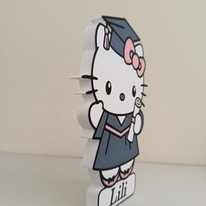 Hello Kitty ballagási emlék  - otthon & életmód - dekoráció - asztal és polc dekoráció - asztaldísz - Meska.hu