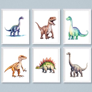 Dinoszauroszos képek, Fiúszoba dekoráció, Dínós képek, Dínós szett, PDF fájlok, Gyerekszoba dekoráció, dinoszauruszok, Otthon & Életmód, Dekoráció, Fali és függő dekoráció, Falra akasztható dekor, Fotó, grafika, rajz, illusztráció, MESKA