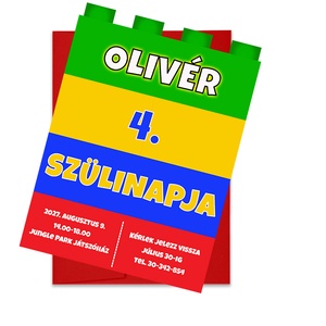 Születésnapi Képeslap, Lego Szülinapi Képeslap, Gyermek Képeslap, Legós Képeslap, Lego Szülinapi Lap, Művészet, Grafika & Illusztráció, Digitális, Fotó, grafika, rajz, illusztráció, MESKA