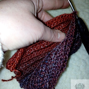 'Mona' horgolt egyujjas kesztyű MINTALEÍRÁS - diy (csináld magad) - szabásminta, útmutató - Meska.hu