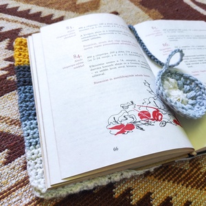 'Kincses könyv' horgolt könyvborító - könyv & zene - könyvjelző - Meska.hu