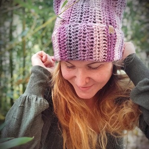 Cicafüles sapka  - ruha & divat - sál, sapka, kendő - sapka - Meska.hu Cicafüles sapka  - ruha & divat - sál, sapka, kendő - sapka - Meska.hu