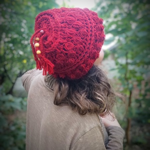 BOHÓKA horgolt sapka  - ruha & divat - sál, sapka, kendő - sapka - Meska.hu