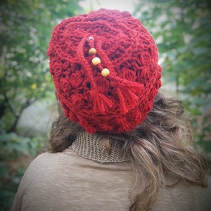 BOHÓKA horgolt sapka  - ruha & divat - sál, sapka, kendő - sapka - Meska.hu