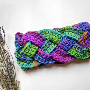 Csavart fazonú fülvédő - ruha & divat - sál, sapka, kendő - fejpánt - Meska.hu