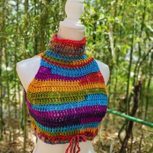 SZIVÁRVÁNY horgolt mellény , Ruha & Divat, Női ruha, Mellény, Horgolás, MESKA