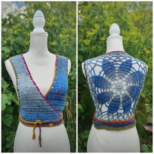 VIRÁGOM, VIRÁGOM...horgolt mellény , Ruha & Divat, Női ruha, Mellény, Horgolás, MESKA