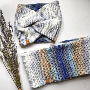 HAVAS ESŐ kötött fülvédő-körsál szett, Ruha & Divat, Sál, Sapka, Kendő, Sapka & Sál szett, Kötés, MESKA