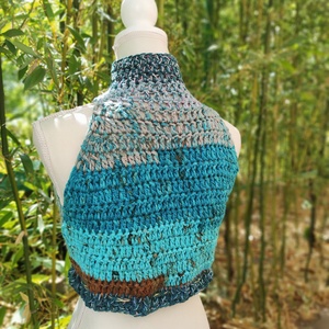 ÓCEÁN horgolt mellény  - ruha & divat - női ruha - mellény - Meska.hu